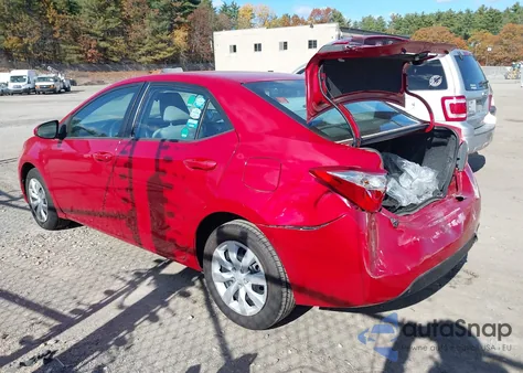 2016 Toyota Corolla Le z USA, uszkodzony, nr VIN 2T1BURHE0GC639979